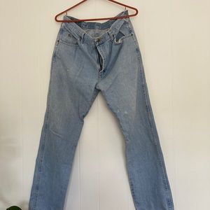 Vintage Wrangler Jeans Straight Blue 35x32